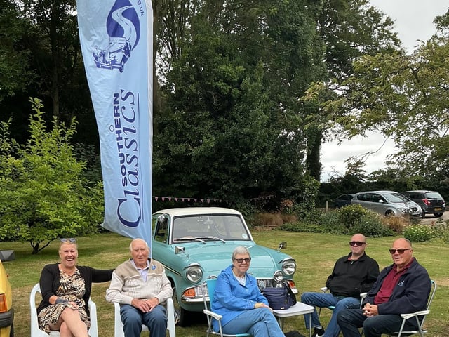 Club members enjoying the day