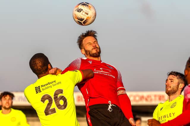 Action from one of the Sussex games that did go ahead - Eastbourne Borough v Hungerford, which Borough won 3-1 | Picture: Lydia Redman