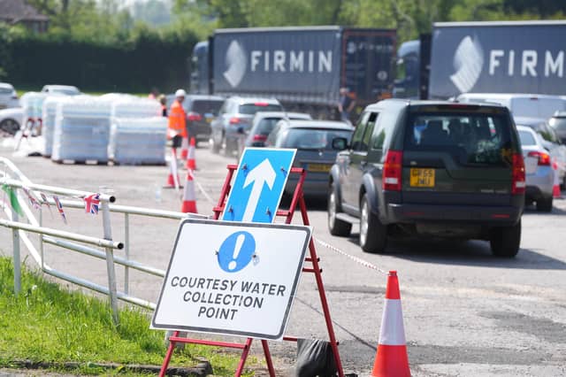 Southern Water customers have flocked to a bottled water station in Billingshurst after Horsham District was left with 'no water' following a ‘failure’ at one of the company’s supply works.