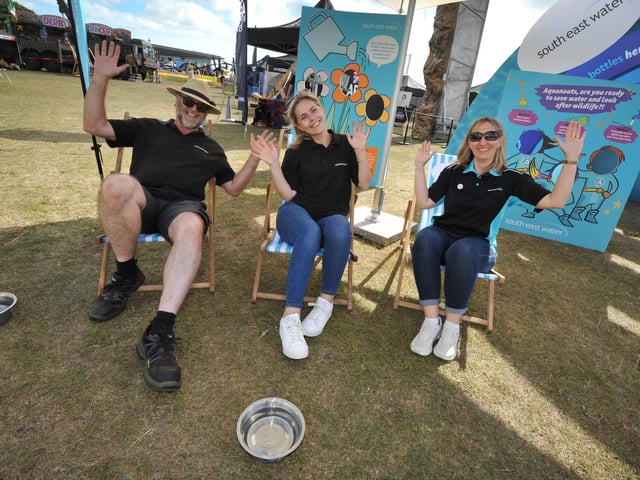 Start of Airbourne 2024 on August 15 in Eastbourne - Static displays on Western Lawns as the event opened to the public.