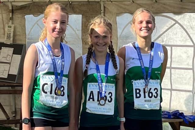 The Chichester U16 girls' A team - bronze medal winners