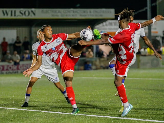Action from Eastbourne Borough's 2-1 National South win at Havant