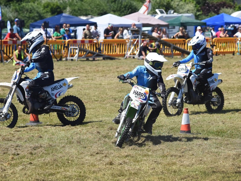 Eastbourne and District Armed Forces Day show, June 24 2023. Solent Stars Wheels and Thrills Extreme Team.