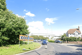 Vehicles have attempted to drive through the Stockbridge Road closure in Chichester, with incidents involving traffic management equipment reported to police. Photo: Google Earth.