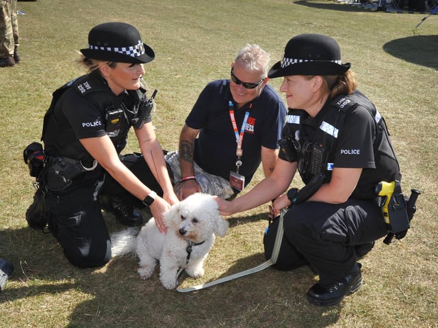 Start of Airbourne 2024 on August 15 in Eastbourne - Static displays on Western Lawns as the event opened to the public.