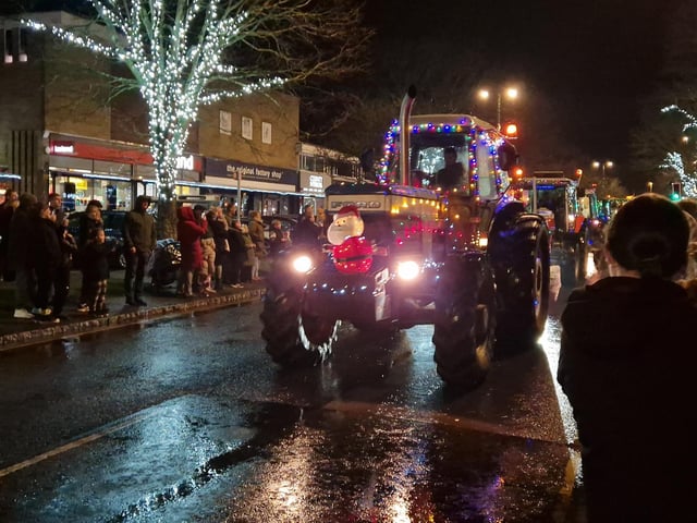 The Arundel Illuminated Tractor Run 2025 in Rustington, which it was visiting for the first time
