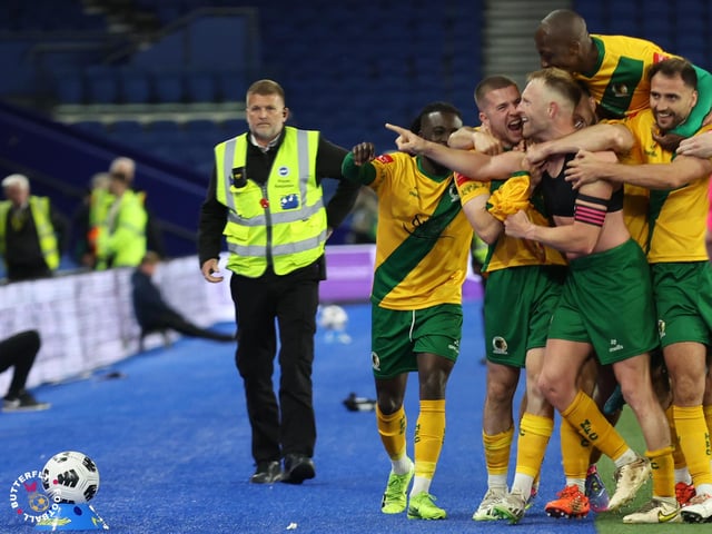 James Hammond’s majestic 95th minute free-kick clinched Horsham FC’s first league and Sussex Transport Senior Cup double in the club’s history.