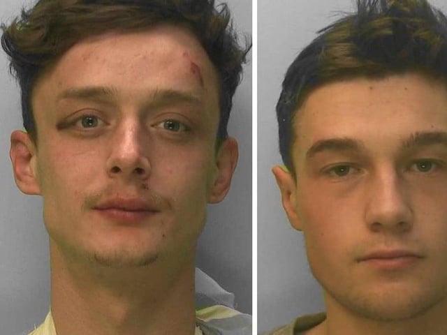 A man violently assaulted another man with a baseball bat before texting his friend to brag that he had 'done him right over'. Anthony Lee (left) and George Cranford carried out the pre-planned and prolonged attack at an address in Rowan Close, Storrington, on February 16, 2020. The 22-year-old victim, who was known to them, had been playing his friend’s games console when the pair barged in uninvited and beat him without warning. He was struck with a baseball bat, and punched and kicked multiple times, causing a head injury, a fractured elbow and significant bruising. Lee, 26, of Brighton Road, Crawley, and Cranford, 21, of Rowan Close, Storrington, were identified as the suspects and were later arrested. Enquiries revealed Lee had messaged at least two people to brag about the offence he had committed, adding: “Me and George smash[ed] him right up earlier”. He was charged with committing grievous bodily harm with intent and possession of an offensive weapon. He pleaded guilty and was sentenced to four-and-a-half years’ imprisonment at Lewes Crown Court on April 27. Cranford was charged with committing grievous bodily harm without intent. He pleaded guilty and was sentenced to 15 months’ imprisonment at the same hearing.