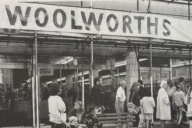 Shoppers flock to Woolworths as it reopens for business on Tuesday.