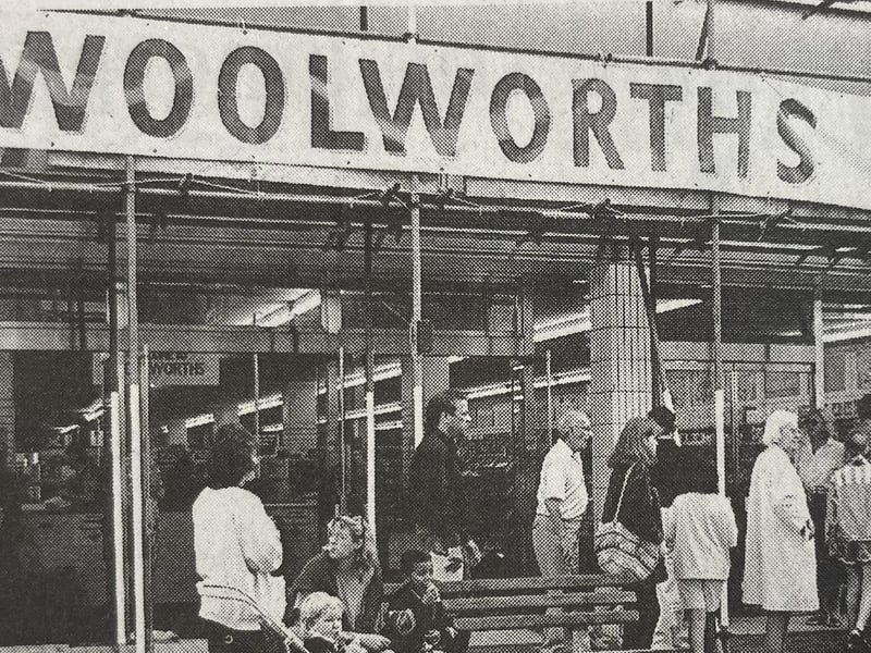 Shoppers flock to Woolworths as it reopens for business on Tuesday.
