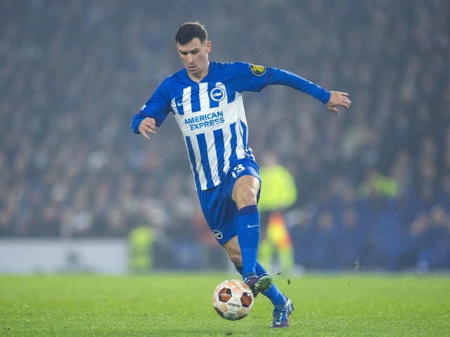 Action and crowd shots from Brighton and Hove Albion's Europa League clash with Marseille at the American Express Stadium.