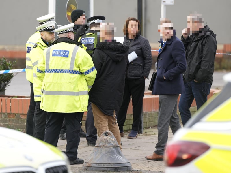 A heavy police presence has been seen in Cumberland Road, Brighton, on Saturday, December 23