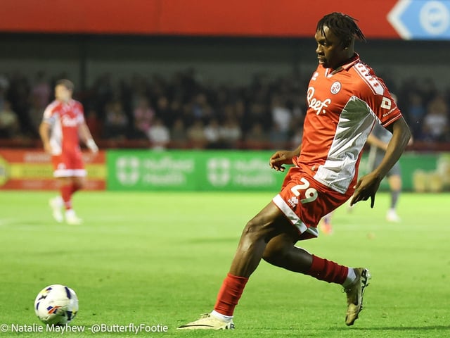 Crawley Town drew 1-1 with MK Dons at the Broadfield Stadium - here are fans, actions and goal celebrations