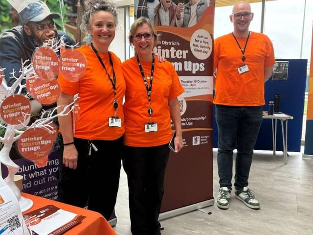 The Winter Warm Up events welcomed residents aged 50 and over for two days packed with activities, advice, support and opportunities to connect with others in their communities. Picture courtesy of Horsham District Council