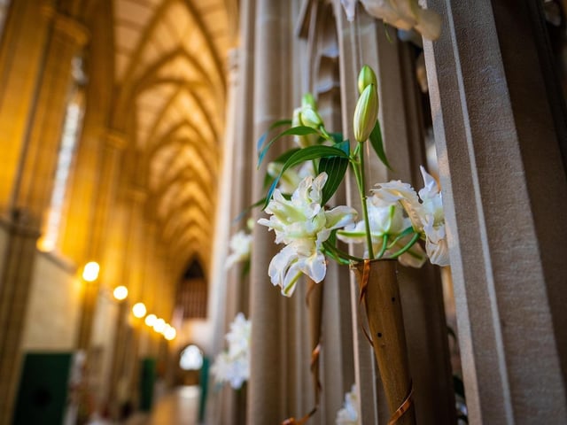 Sense of Place Flower Festival is celebrating the completion of Lancing College Chapel