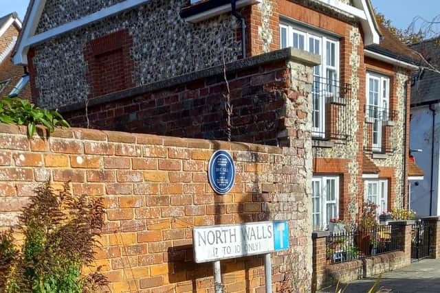 Plans have been submitted for the removal of a blue plaque commemorating a Chichester sculptor who sexually abused his daughter.