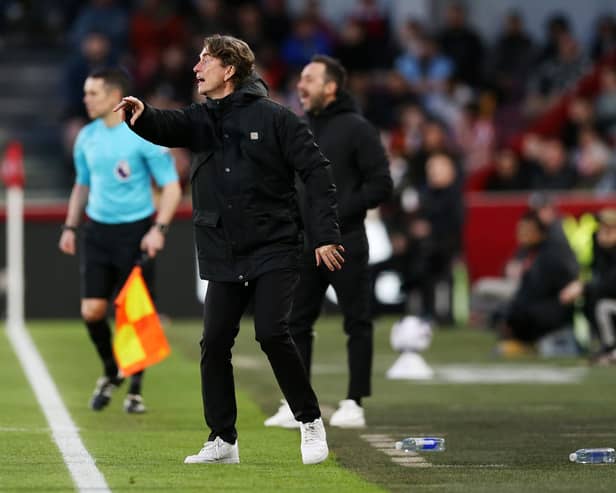 Brentford manager Thomas Frank said he enjoys his tactical battles with Roberto De Zerbi after a goalless draw against Brighton. (Photo by Steve Bardens/Getty Images)