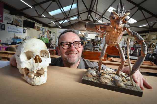 Burstow & Hewett will be holding an auction at The Granary Saleroom in Battle on March 15 2024: Science, Natural History and Curiosities (George West Collection, Taxidermy and Peculiarities).

Ken Norris, manager Granary Saleroom, is pictured.