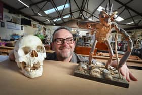 Burstow & Hewett will be holding an auction at The Granary Saleroom in Battle on March 15 2024: Science, Natural History and Curiosities (George West Collection, Taxidermy and Peculiarities).Ken Norris, manager Granary Saleroom, is pictured.