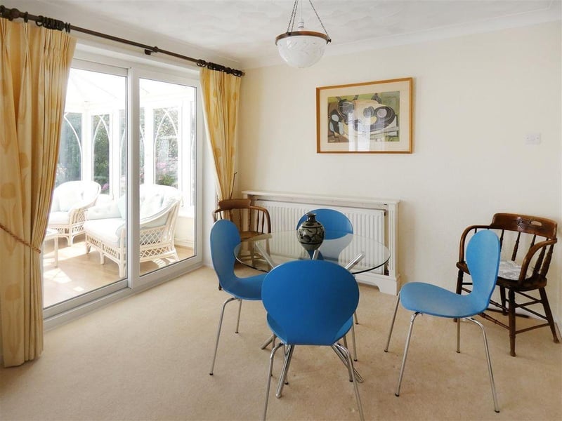This superb two-bedroom, detached bungalow on the South Beaumont Park development is offered for sale with no onward chain through Glyn Jones, priced at £550,000.