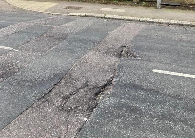 Terrible state of the roads in the Old Town area