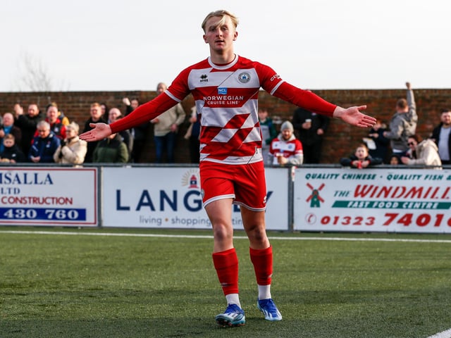Action from Eastbourne Borough's vital win over Farnborough