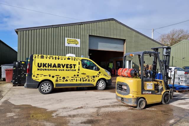 The UKHarvest warehouse in Donnington