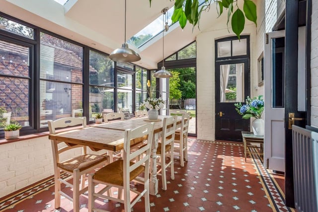 A conservatory gives you even more space to enjoy the West Sussex sun.