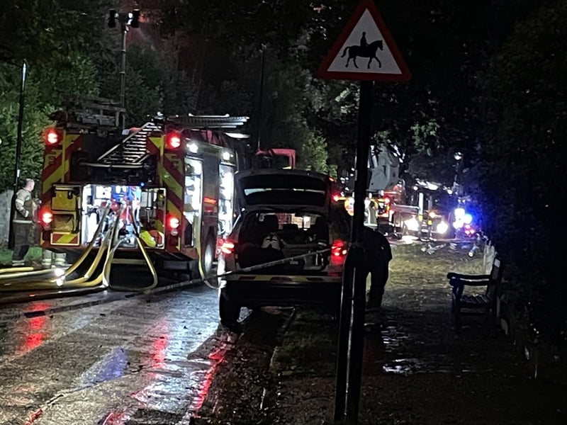 Emergency services called to tackle blaze at former Eastbourne school