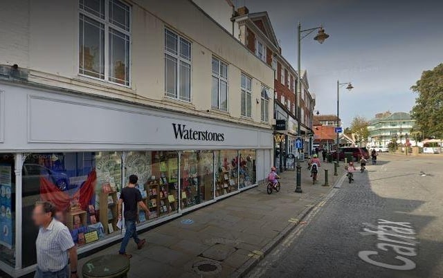 Waterstones in Horsham's Carfax is rated four out of five from 30 reviews. 'Great coffee bar,' said one.