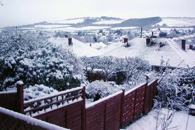 Snow in Findon Valley on January 24, 2007