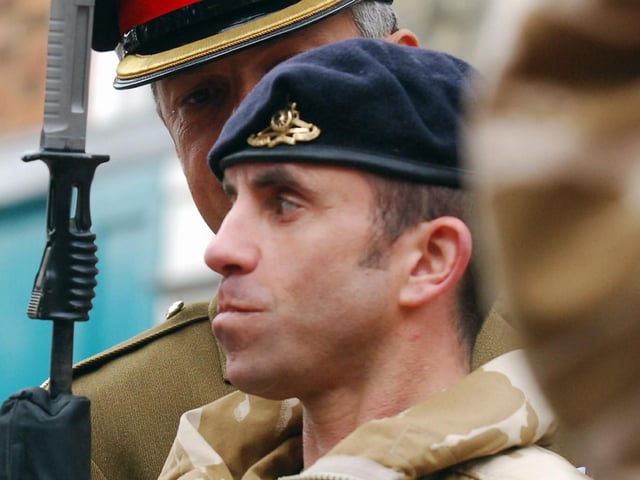 Inspecting the troops