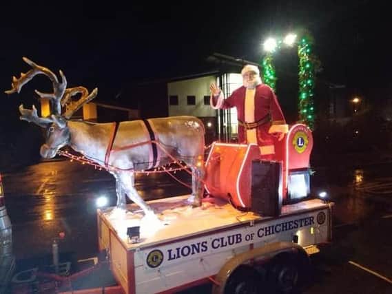 The popular Santa float returns to Chichester this year SUS-211118-124305003