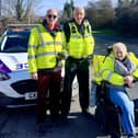 Polegate Speedwatch volunteers with their local Wealden PCSO.