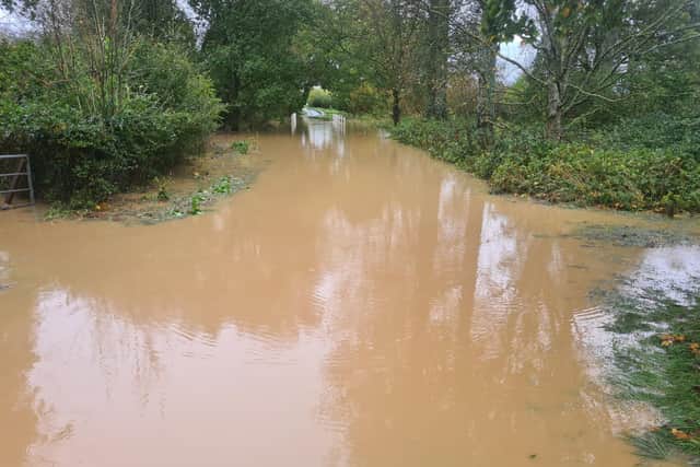 Norlington Lane in Ringmer is also currently unpassable to Green Lane Road and Bridge, having been completely submerged with flood water.