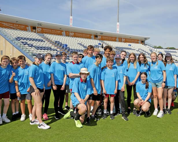 Participants at the Sussex Cricket Foundation DIScoverABILITY Day at The 1st Central County Cricket Ground, July 2022 | Picture: Sussex Cricket / Southern News & Pictures (SNAP)
