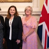 Eastbourne MP Caroline Ansell with Alison Newby and Brenda Lyles at Downing Street. Picture: Caroline Ansell
