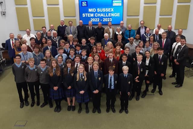 The launch of the Mid Sussex STEM challenge 2022 took place in the Mid Sussex District Council Chamber, Haywards Heath, on Friday, September 30