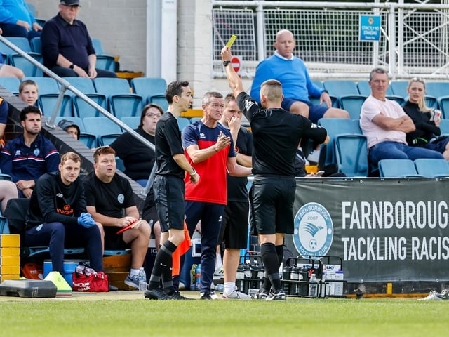 Action from Eastbourne Borough's 1-1 National League South draw at Farnborough