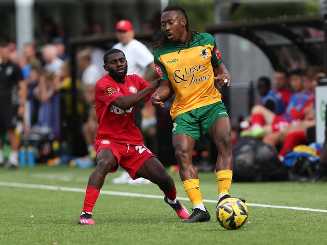 Action from Worthing FC's 3-0 friendly win at Horsham
