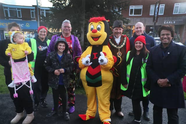 Heart of Sidley's Christmas lights switch-on 2025. Photo by Roberts Photographic.