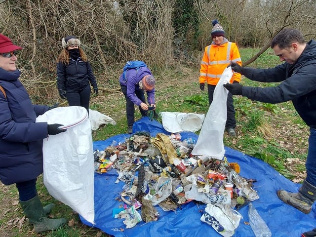 Ouse and Adur Rivers Trust thanked the volunteers for their hard work at the Scrase Valley Nature Reserve clean-up on Tuesday, February 28.