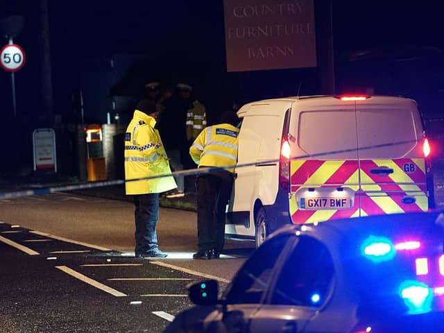 A serious collision in Flimwell last night (November 16).