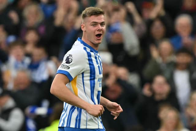 Brighton's Irish striker Evan Ferguson has been linked with a move to West Ham