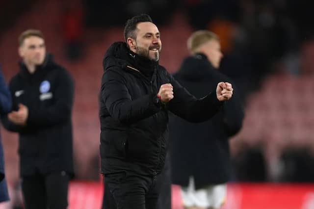 Brighton and Hove Albion head coach Roberto De Zerbi is targeting Champions League football next season