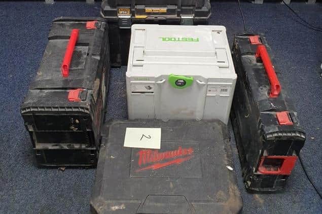 Mid Sussex Police posted a photo on Facebook on Monday, March 20, saying that ten boxes of high value tools had been found dumped in bushes in Burgess Hill.