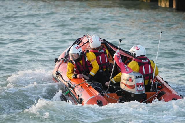 A Coastguard Recue Team and RNLI lifeboat volunteers from Littlehampton were called after a man became 'separated from his jet ski’ off the coast at Goring-by-Sea.