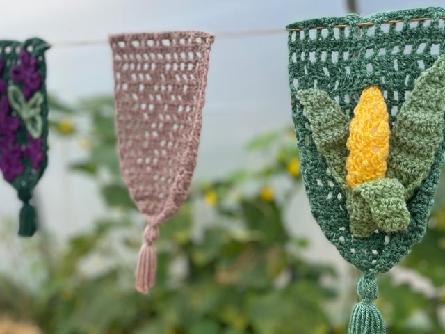 Home-crafted bunting