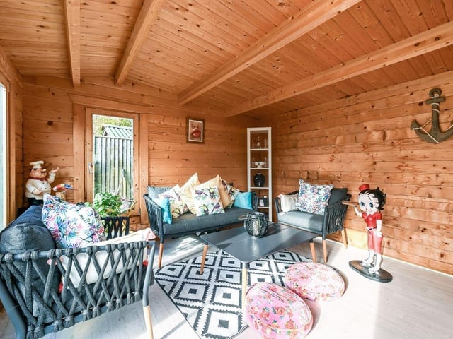 The rear garden also comes with an annexe, which could be put to a variety of uses.