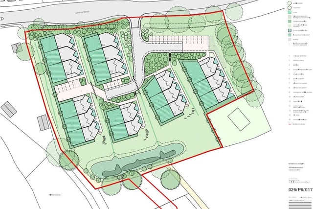 The proposed development in Strawberry Field or Compers Field south of Gardner Street near Herstmonceux